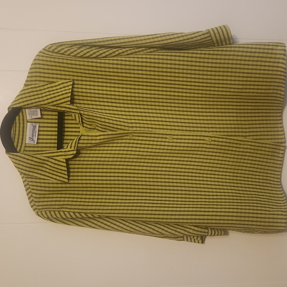 Vtg Joanna Petite Blouse With Built In Camisole Sz XL